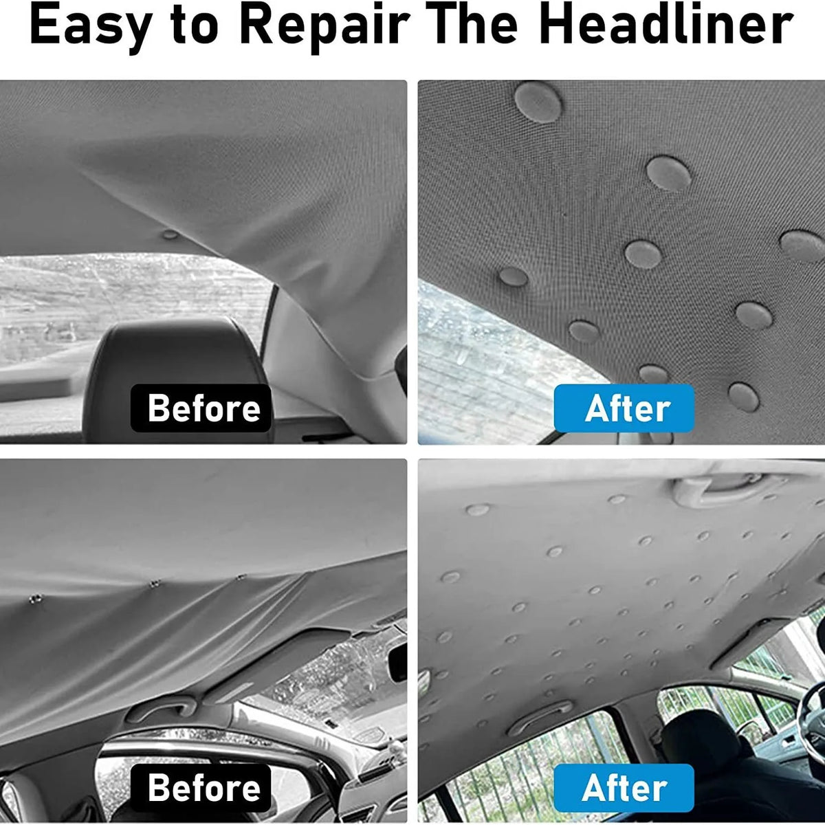 Car Headliner Repair Fastener Kit – Universal Snap Rivets for Interior Ceiling & Fabric Fixing