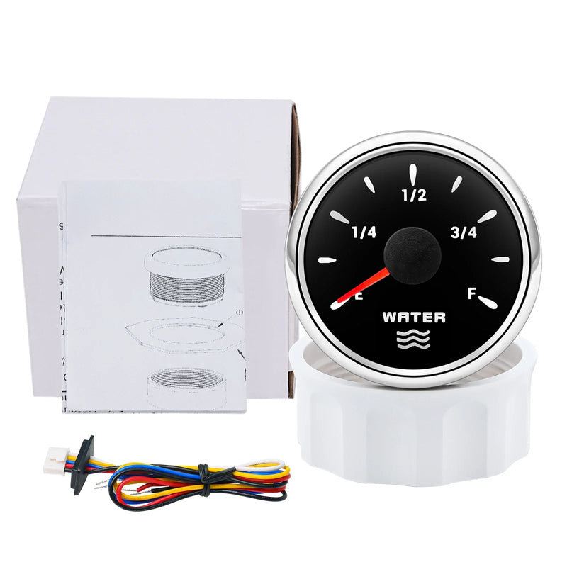 52mm Digital Water Level Gauge with 7-Color LED Display
