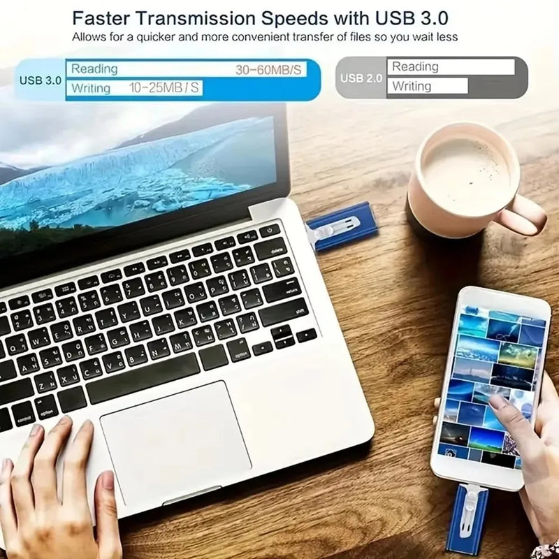 4-in-1 USB-C & Lightning Flash Drive
