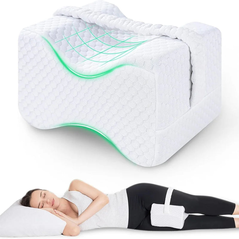 Adjustable Memory Foam Knee Pillow for Side Sleepers
