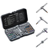 Gearless Ratchet Screwdriver Set with Magnetic S2 Steel Bits