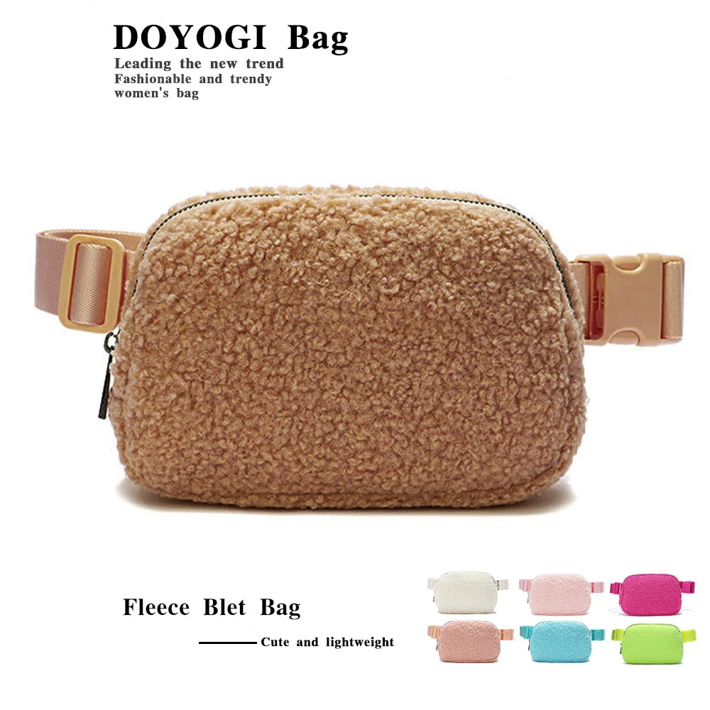 Cozy Fleece Crossbody Belt Bag