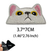 Funny Cat Face PVC Morale Patch with Hook-and-Loop Backing