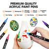 Dual-Tip Acrylic Paint Markers