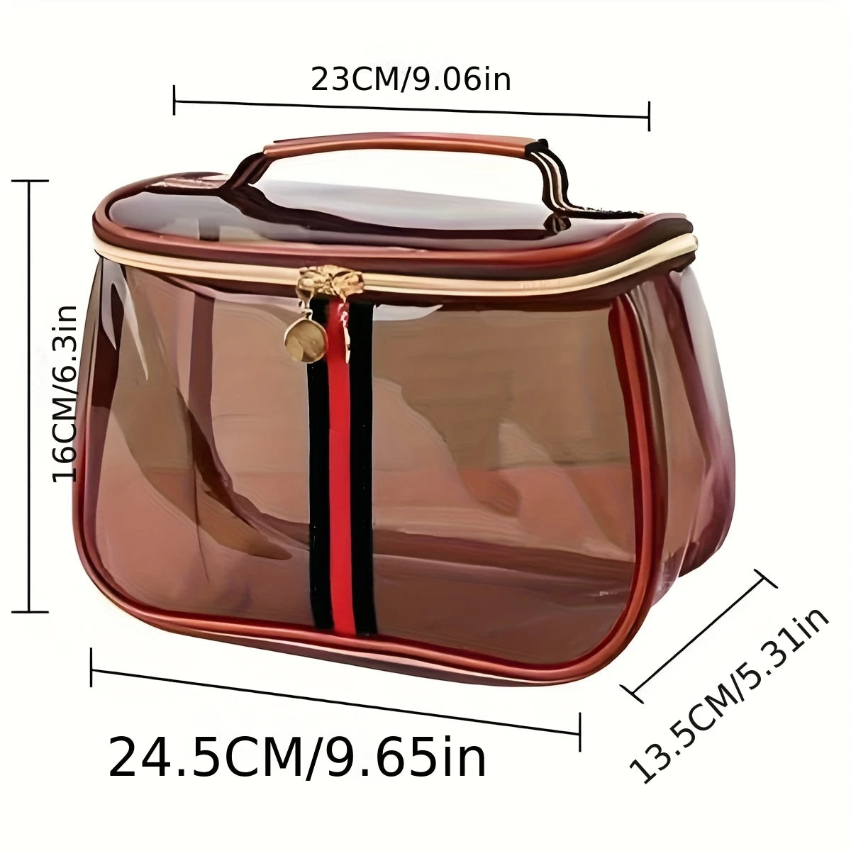 Transparent PVC Makeup Bag with Waterproof Design