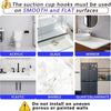 Stainless Steel Suction Cup Hooks for Bathroom & Kitchen