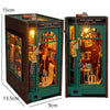 DIY Wooden Book Nook Kit with LED Lighting