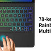 Backlit Keyboard Case with Trackpad & 360° Swivel for iPad