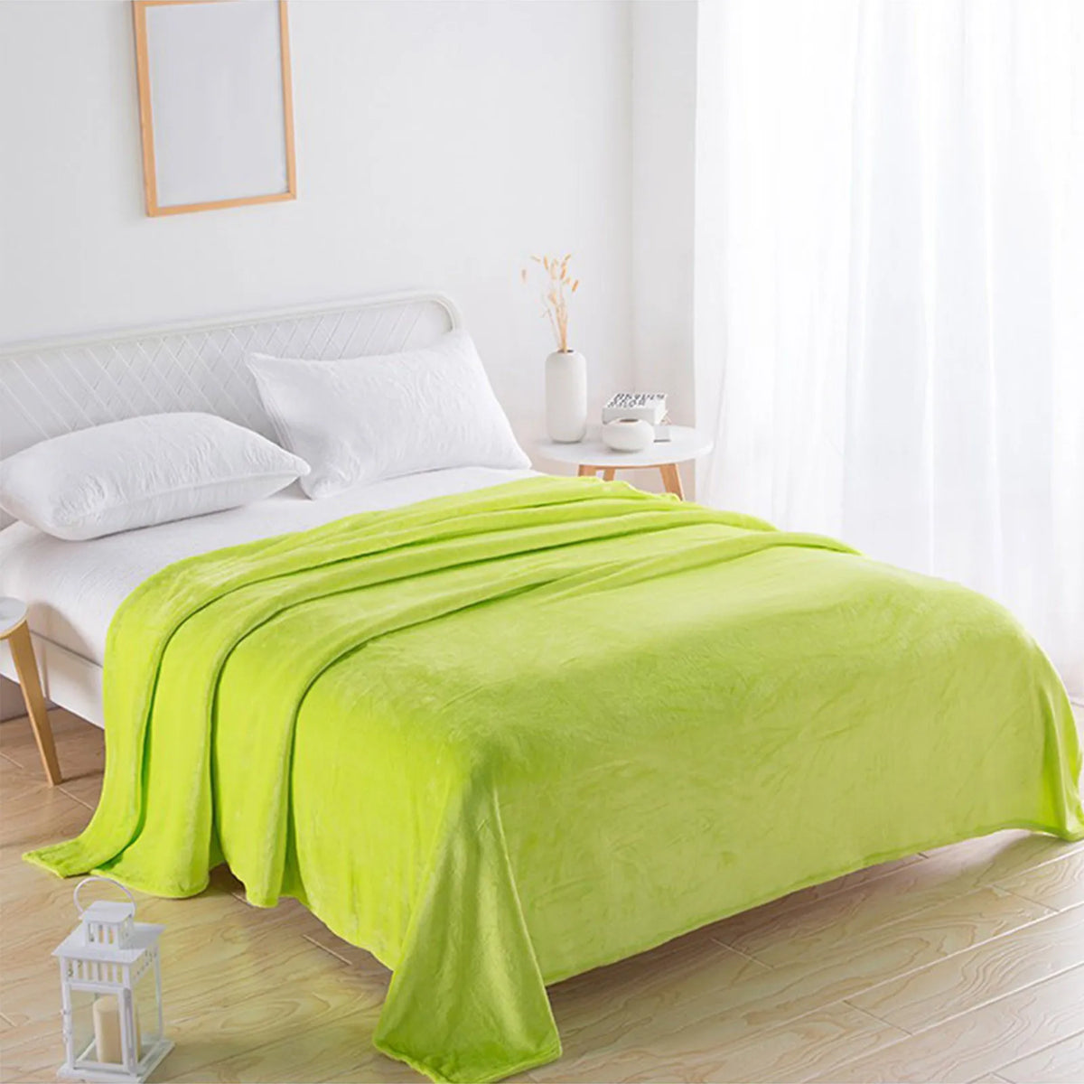 Cozy Coral Fleece Throw Blanket