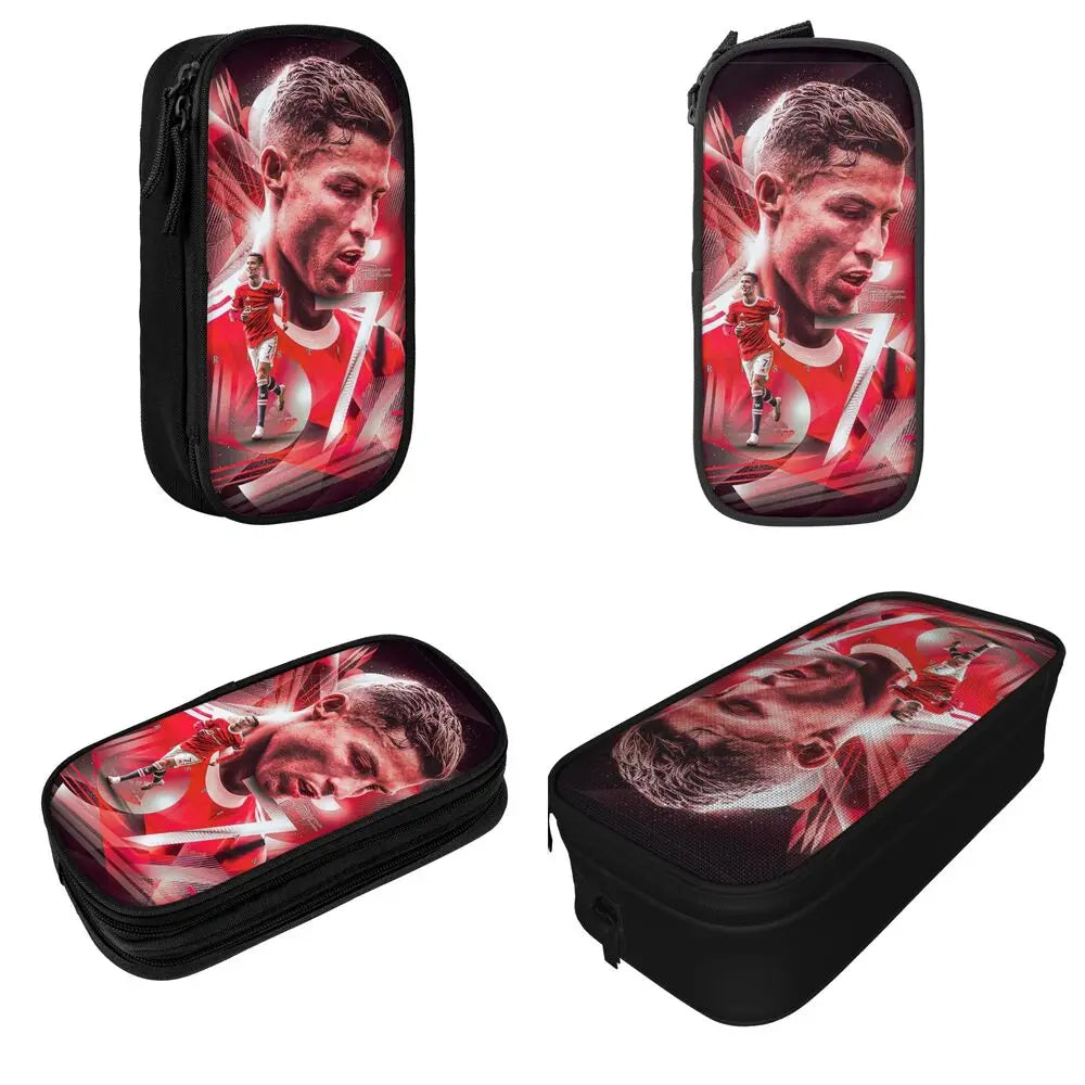 Soccer Star Pen Case – Large-Capacity Pencil Pouch