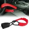 Universal Steering Wheel and Seat Belt Anti-Theft Lock with 2 Keys