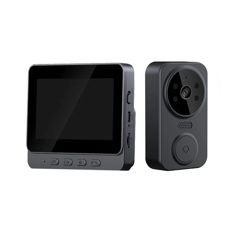 Wireless Video Doorbell with 4.3-Inch Display, Night Vision