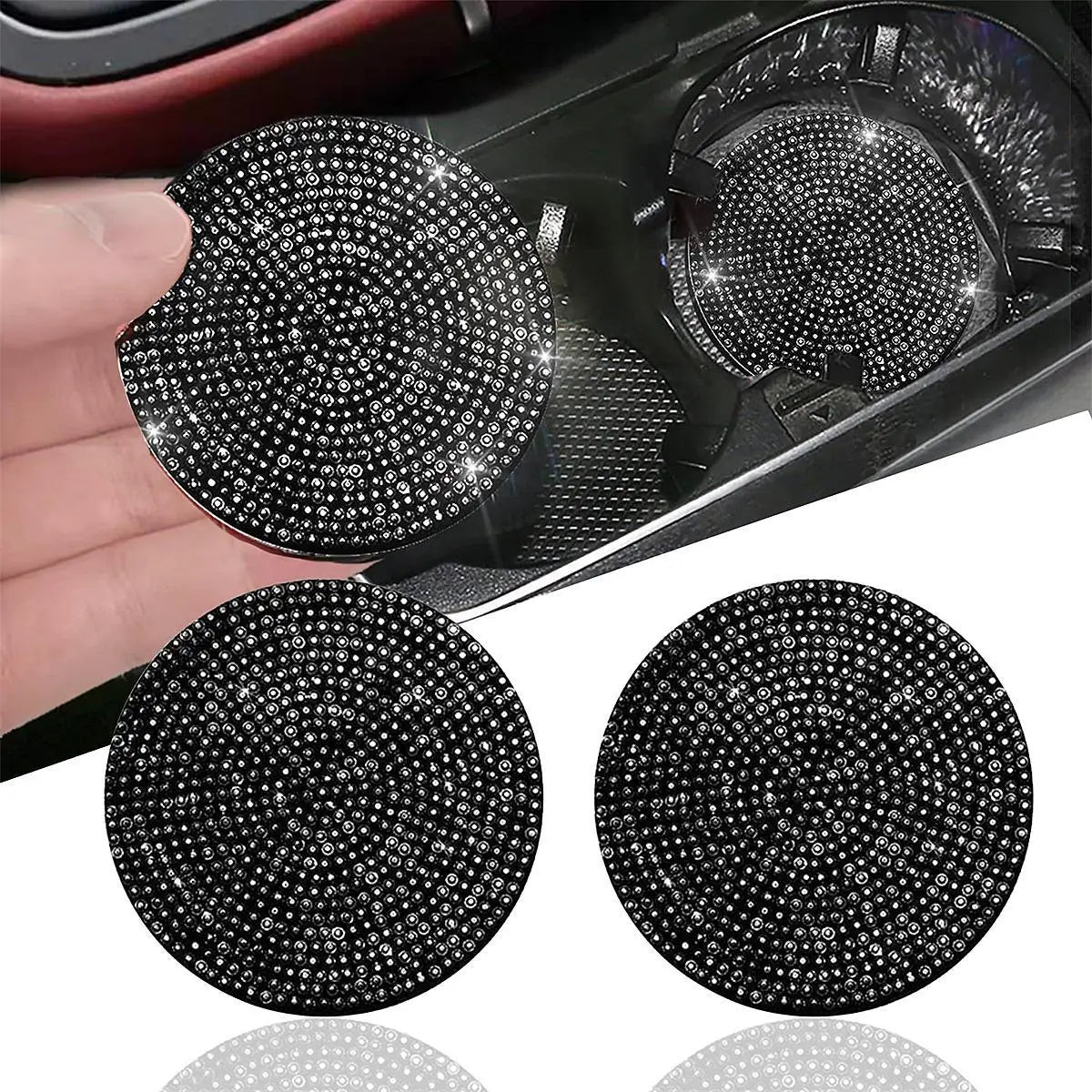 Crystal Car Cup Coasters (Set of 2)