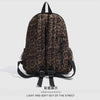 Leopard Print Casual Backpack for School & Daily Use