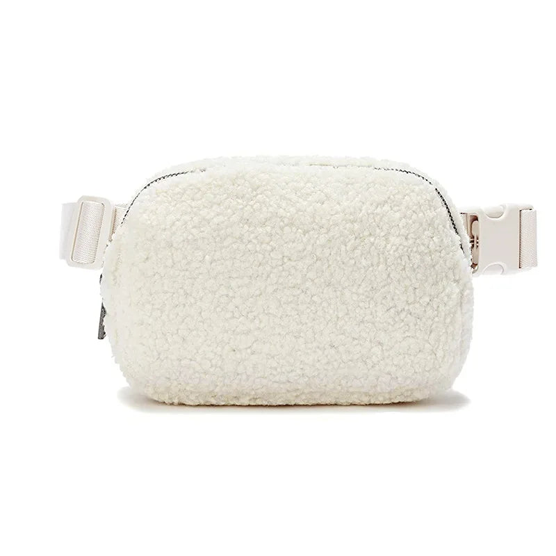Cozy Fleece Crossbody Belt Bag
