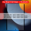 Magnetic paper-feel screen protector for various iPad generations including 7, 8, and 9