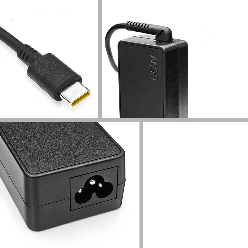 65W USB-C Laptop Charger with Fast Charging