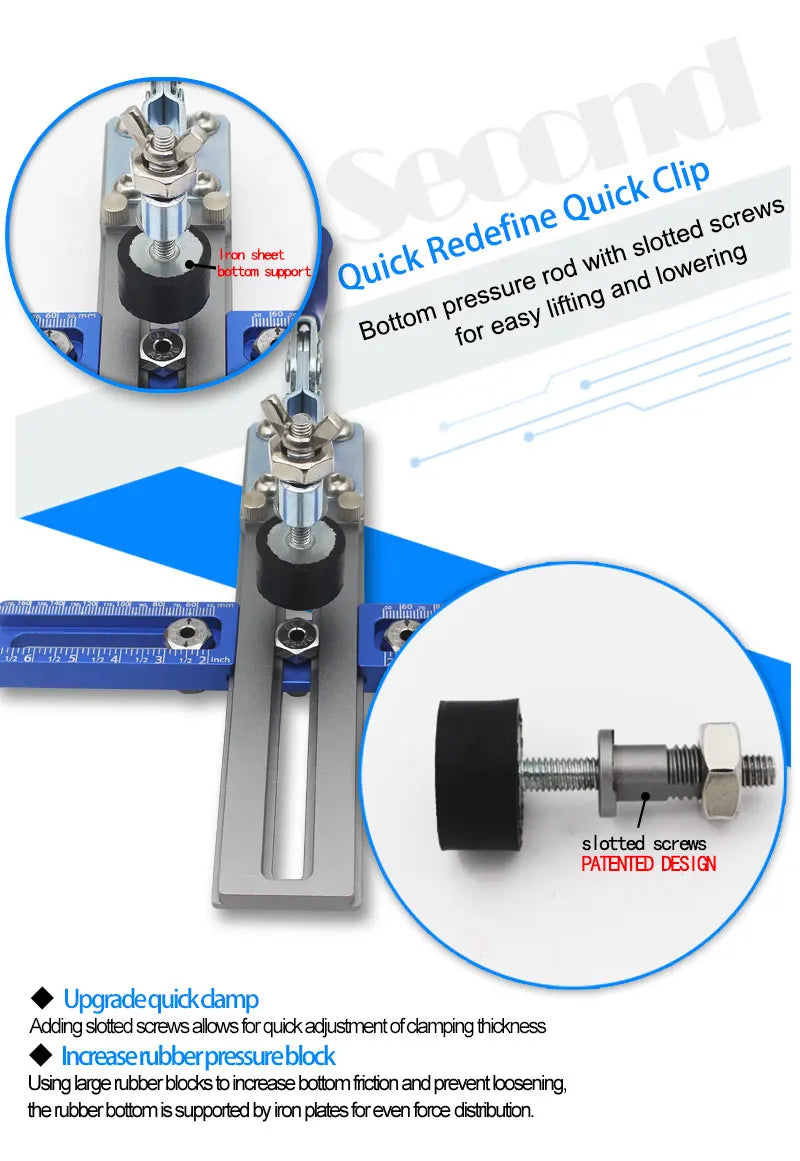Cabinet Hardware Installation Jig with Adjustable Drill Guide