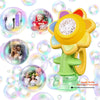 آلة فقاعات زهرة دوار مع أضواء LED