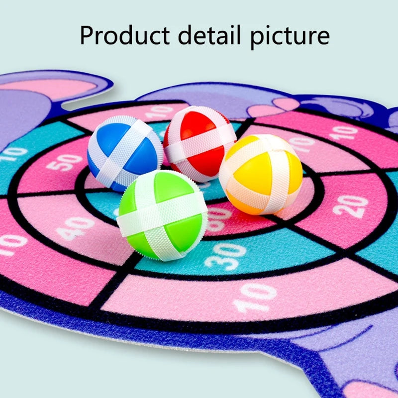Sticky Ball Dart Board Set for Kids