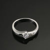 Classic Silver Cubic Zirconia Wedding Ring
