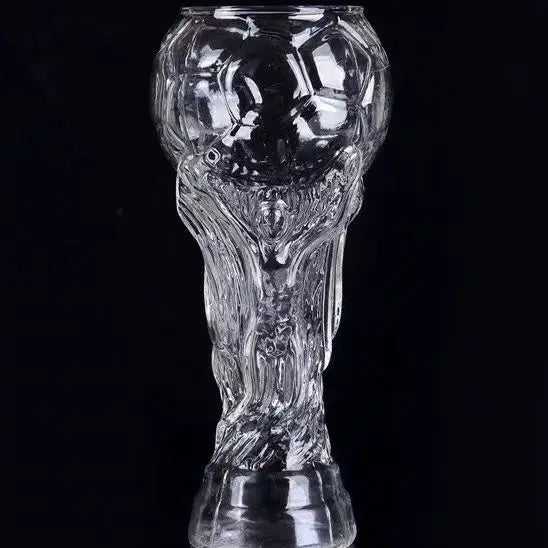 Trophy-Shaped Glass Beer Mug