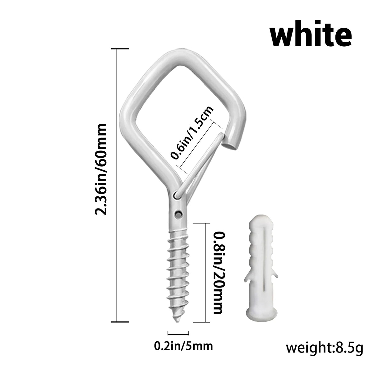 Square Snap Safety Hooks for Hanging and Organizing