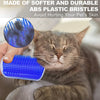 Corner-Mounted Cat Scratcher & Grooming Brush