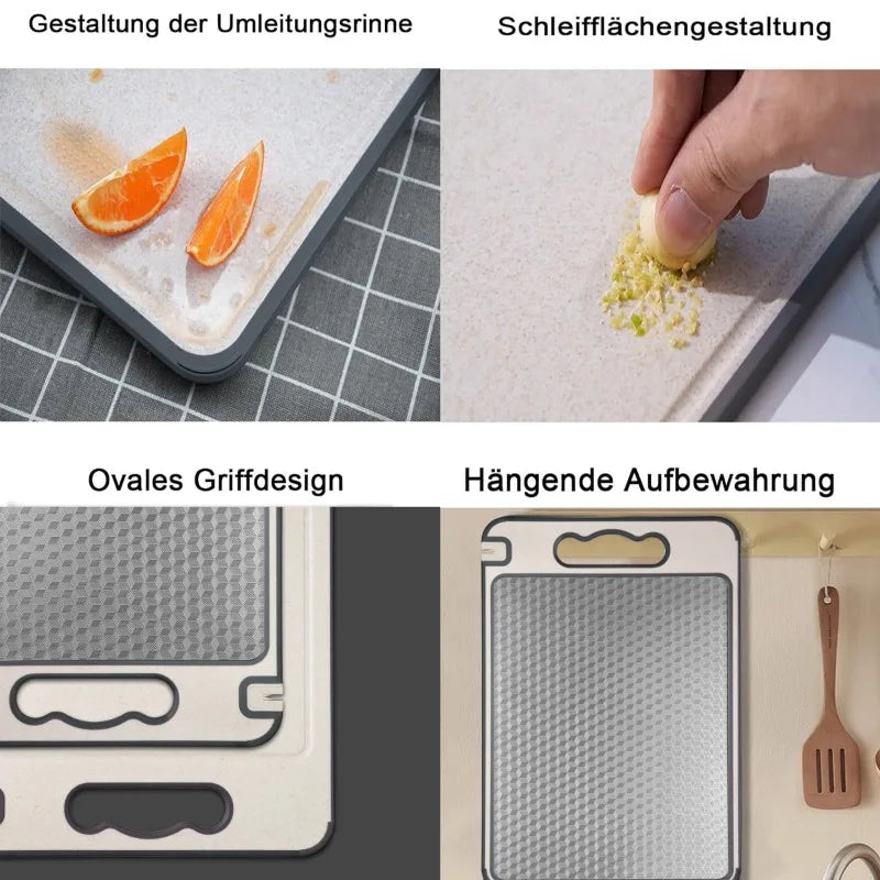 Stainless Steel Cutting Board with Measurement Guide