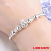 925 Sterling Silver Beaded Bangle for Women