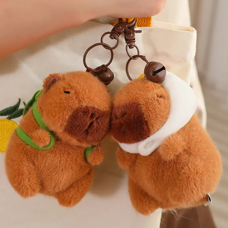 Cute Turtle Backpack Capybara Plush Toy Set
