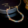 Geometric Rhinestone Choker Necklace