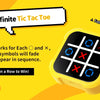 Handheld Electronic Tic Tac Toe Game with Memory & Reaction Modes