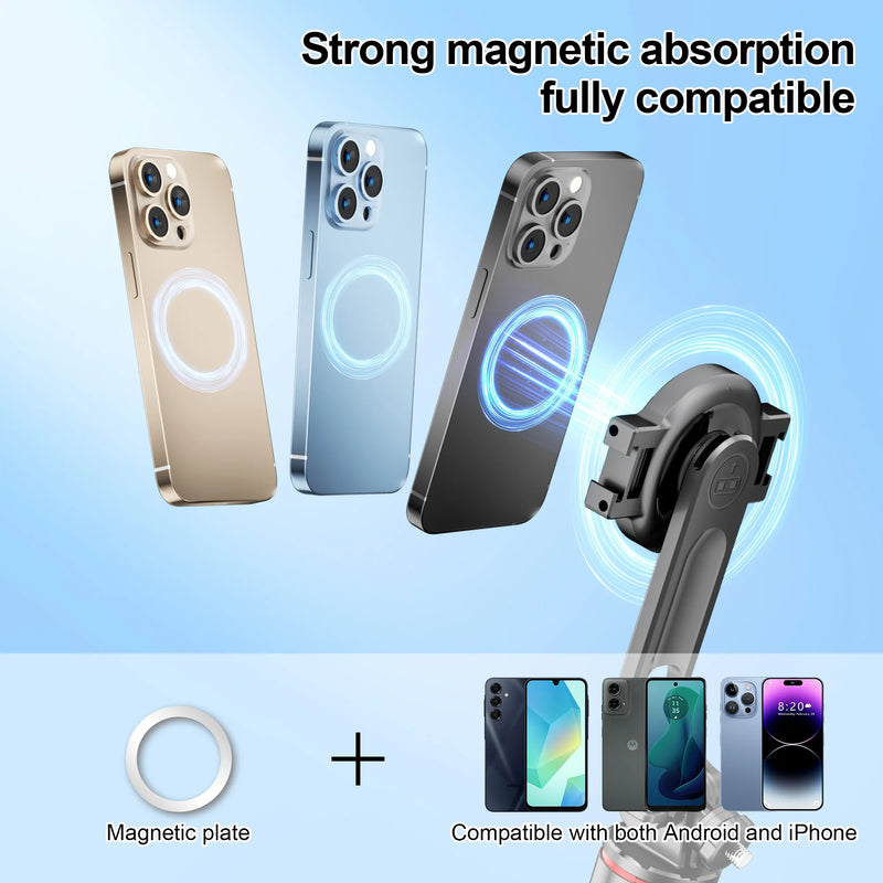 Magnetic Selfie Stick Tripod with Bluetooth Remote