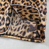 Kids' Cartoon Leopard Print Pajama Set with Short Sleeves