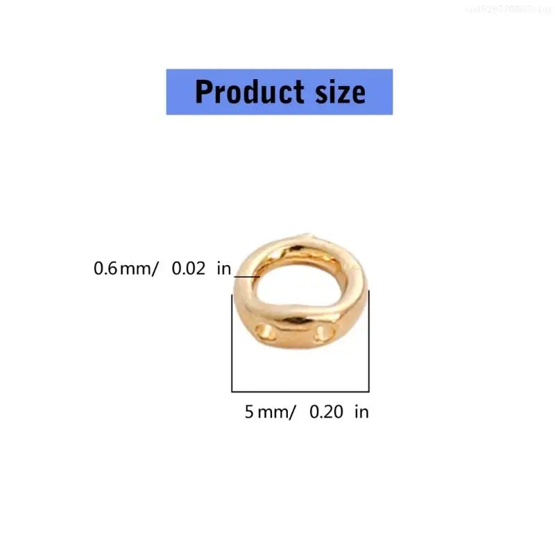 Double Hole Connector Rings for Jewelry Making