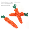 Bite-Resistant Cotton Rope Carrot Dog Toy