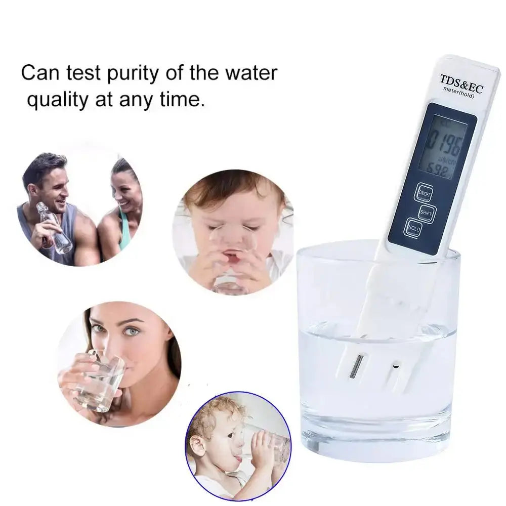 3-in-1 Digital Water Quality Tester with LCD Display
