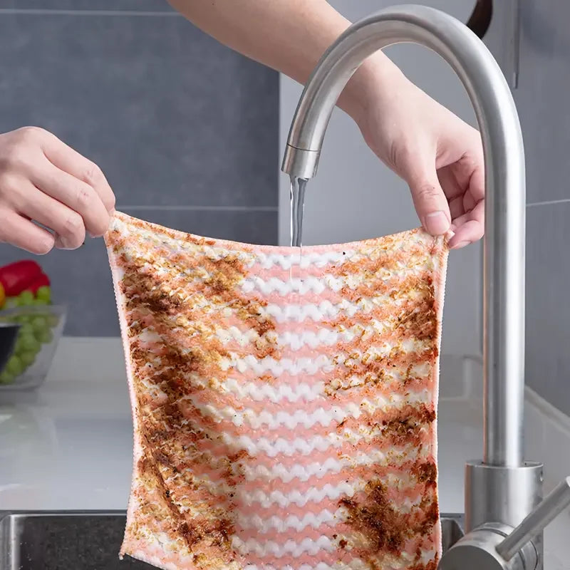 Super Absorbent Coral Fleece Dishcloths (Set of 10)