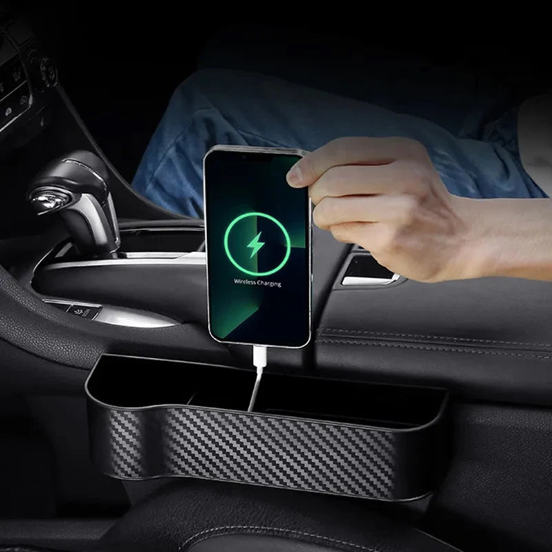 Car Seat Gap Organizer with Charging Port