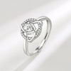Triquetra Trinity Knot Ring with Cubic Zirconia