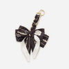 Elegant Bow Chain Bag Strap with Hanging Charm