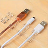 Clear Plastic Cable Clips with Adhesive Backing