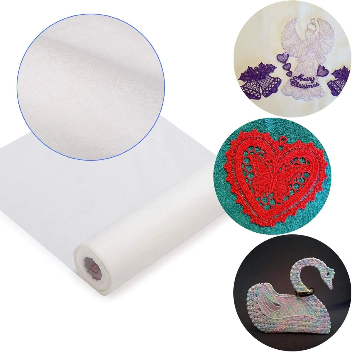 Water-Soluble Embroidery Stabilizer for Delicate Fabrics