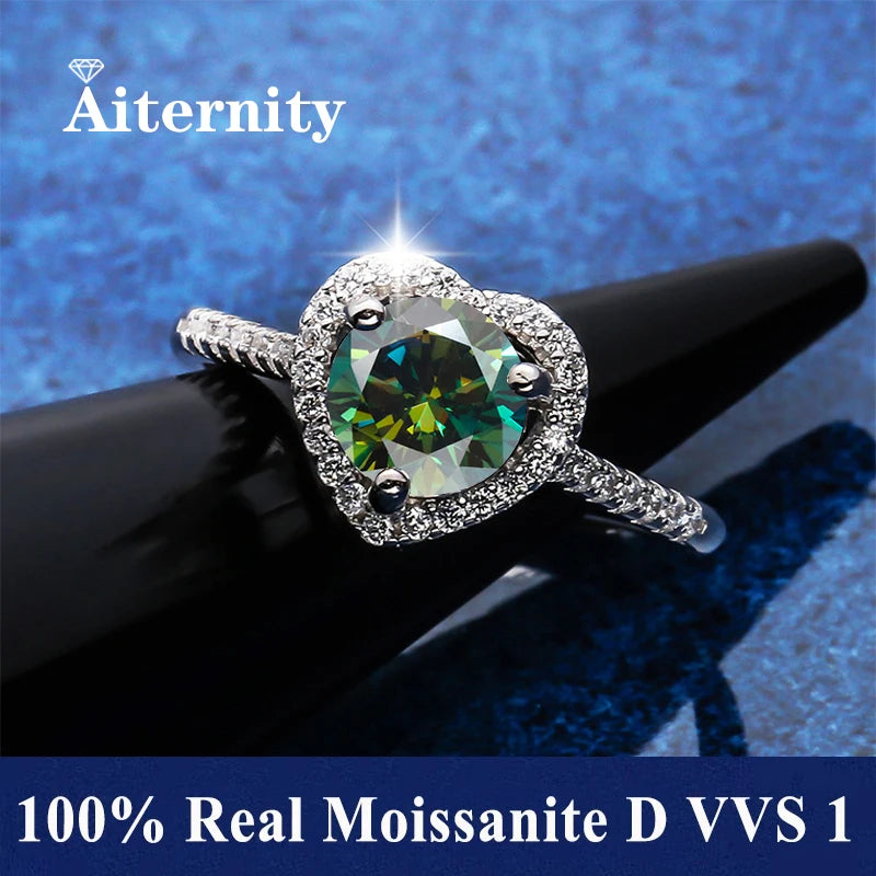 Adjustable Moissanite Ring with Tension Setting