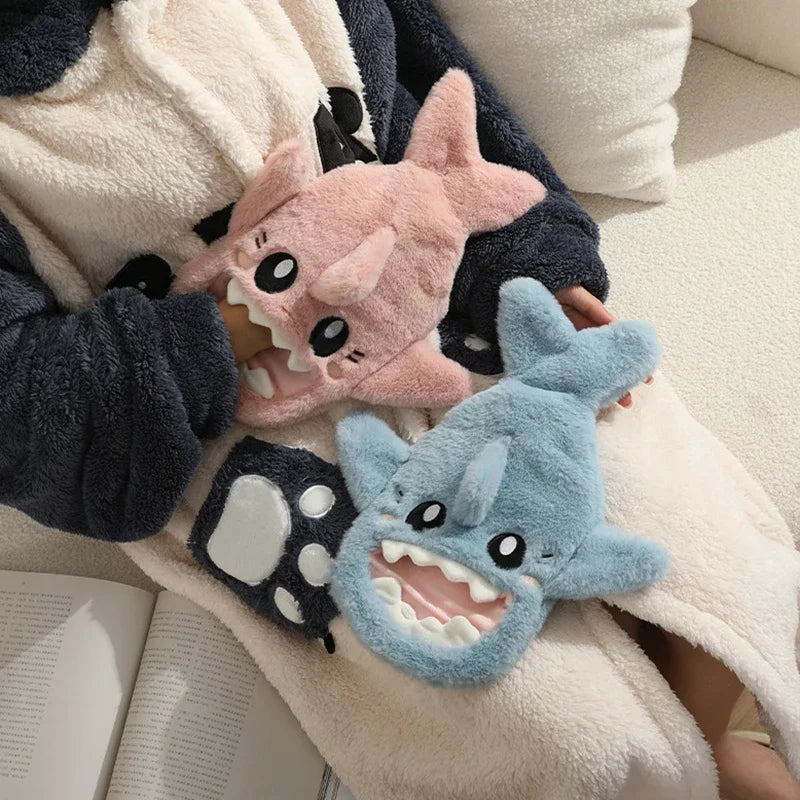 Plush Shark Hot Water Bottle with Detachable Cover