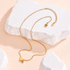 Dainty Heart Initial Necklace