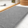Waffle Textured Quick-Dry Bath Mat with Non-Slip Backing