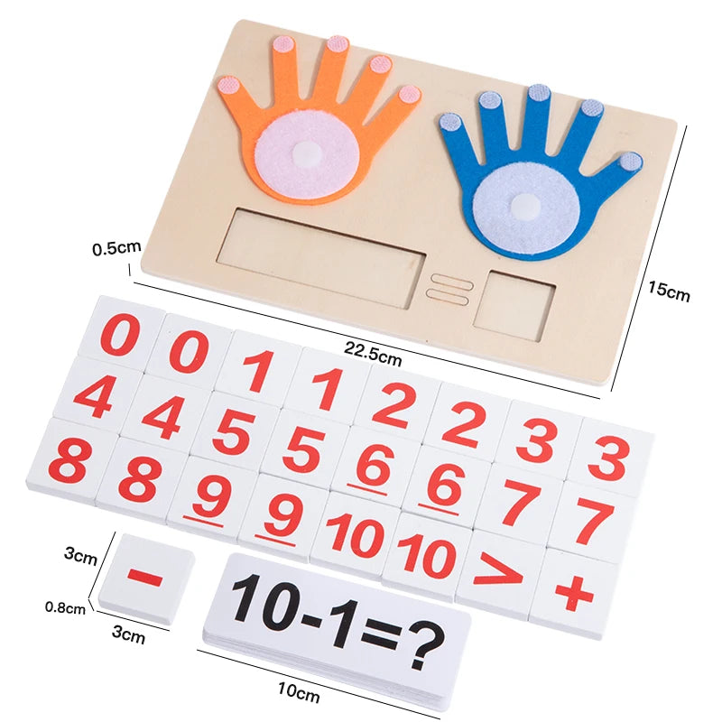 Wooden Finger Counting Math Toy for Kids