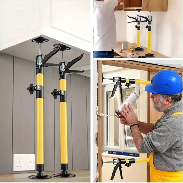 Adjustable Telescopic Support Rod for Drywall, Cabinets & Door Installation